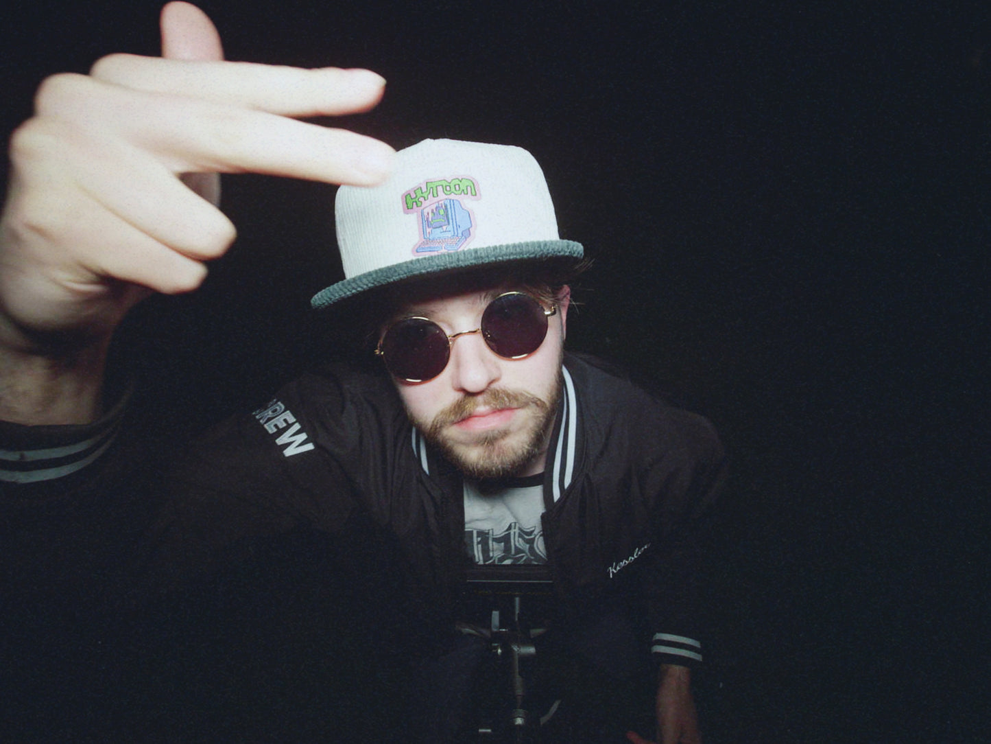 Goopy Computer Corduroy Snapback Hat (Spruce and Bone)