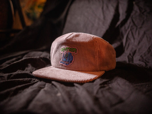 Goopy Computer Corduroy Snapback Hat (Pink)